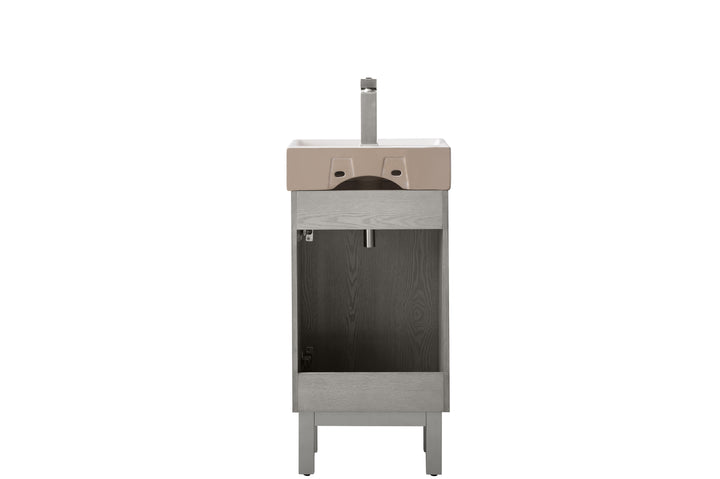 Stella 16.5" Single Sink Vanity with Porcelain Top
