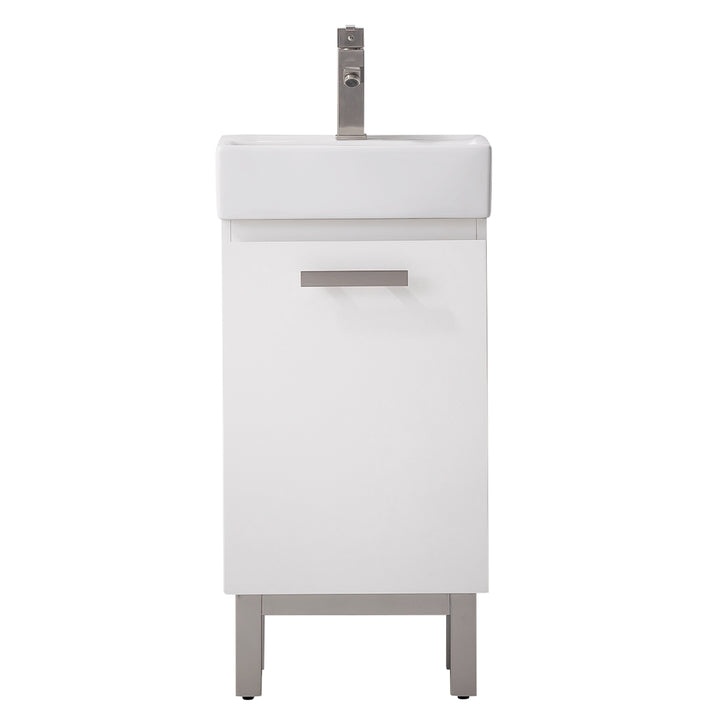 Stella 16.5" Single Sink Vanity with Porcelain Top