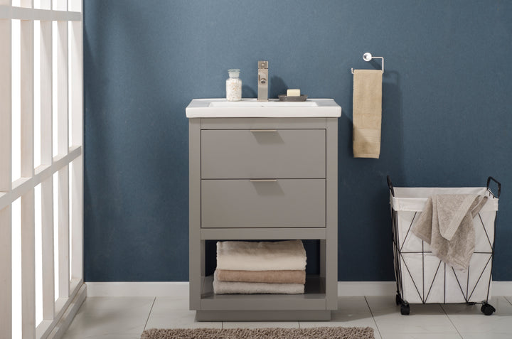 Klein 24" Single Sink Vanity with Porcelain Top
