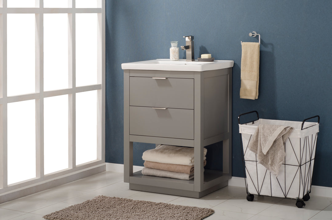 Klein 24" Single Sink Vanity with Porcelain Top