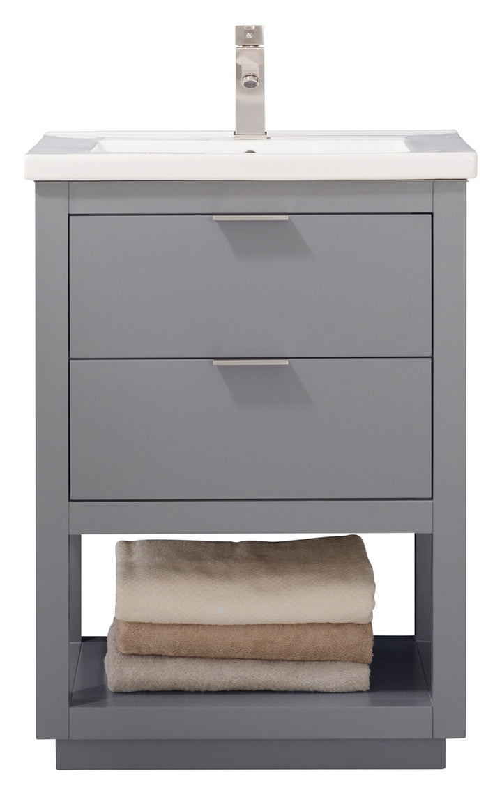 Klein 24" Single Sink Vanity with Porcelain Top