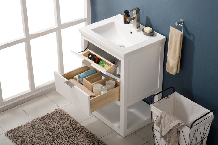Klein 24" Single Sink Vanity with Porcelain Top