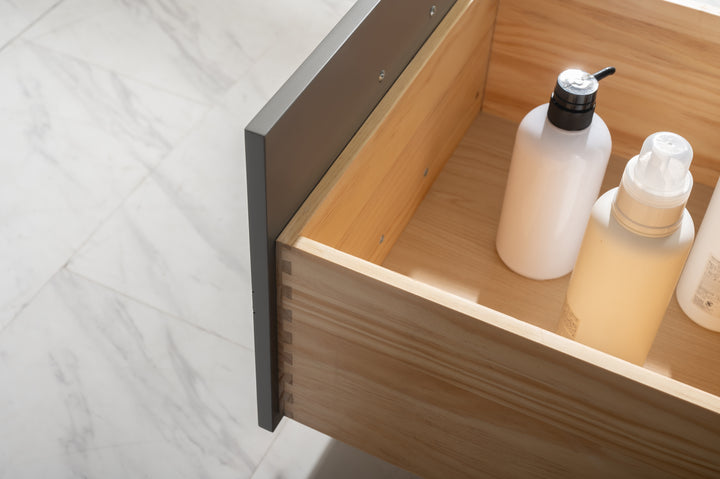 Valentino 72" Single Sink Vanity with White Quartz Top