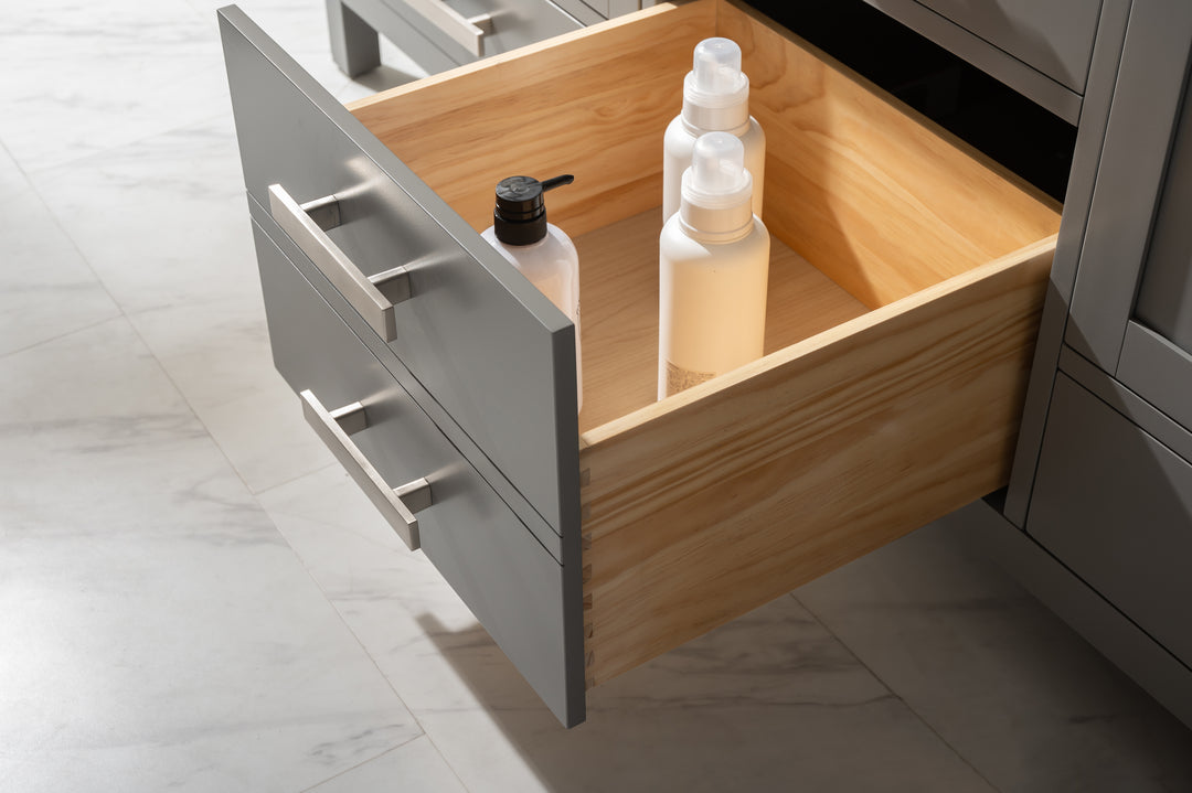 Valentino 72" Single Sink Vanity with White Quartz Top