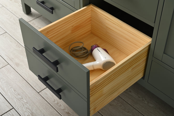 Valentino 72" Single Sink Vanity with White Quartz Top