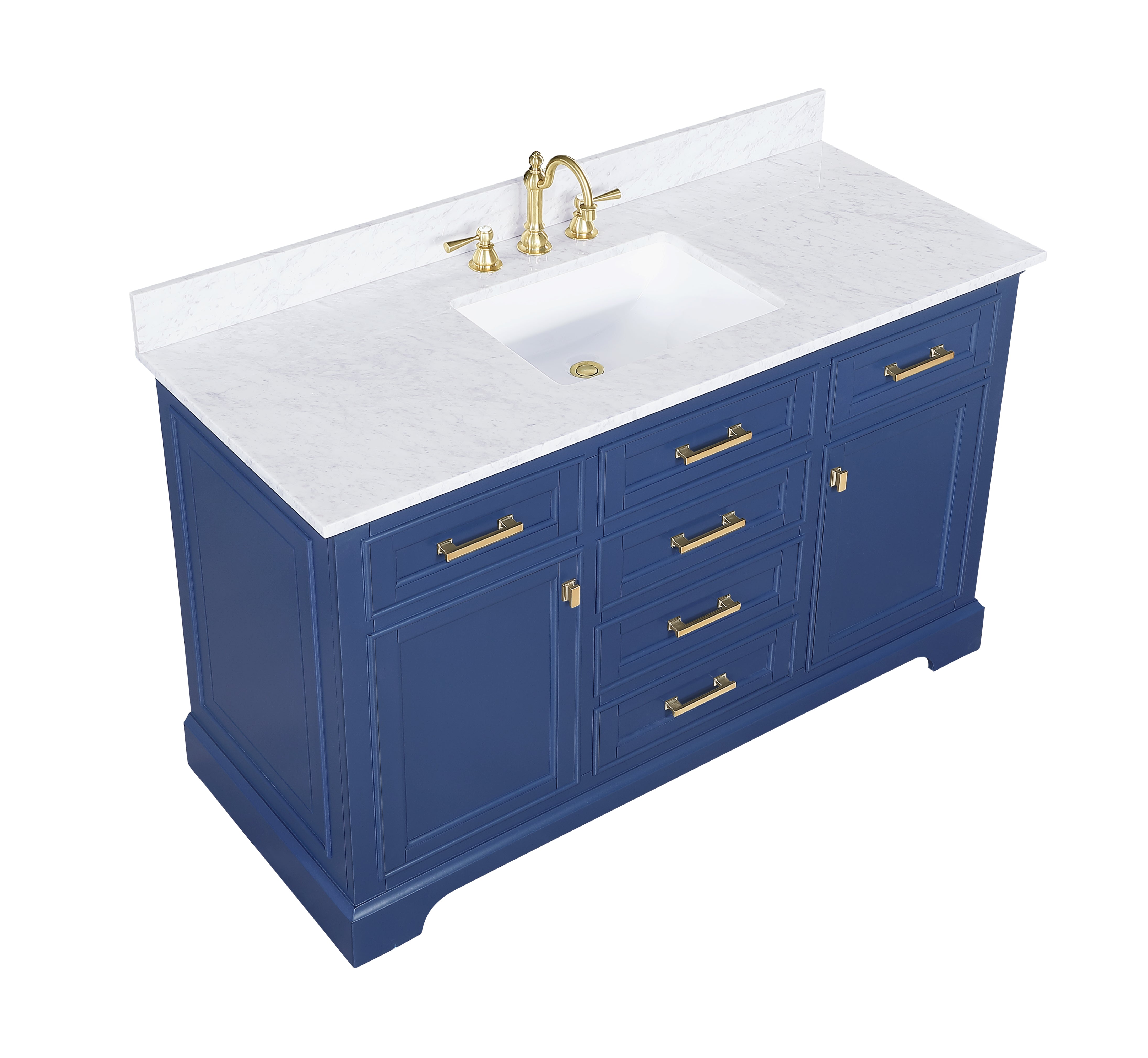 Milano 54" Single Sink Vanity - Blue