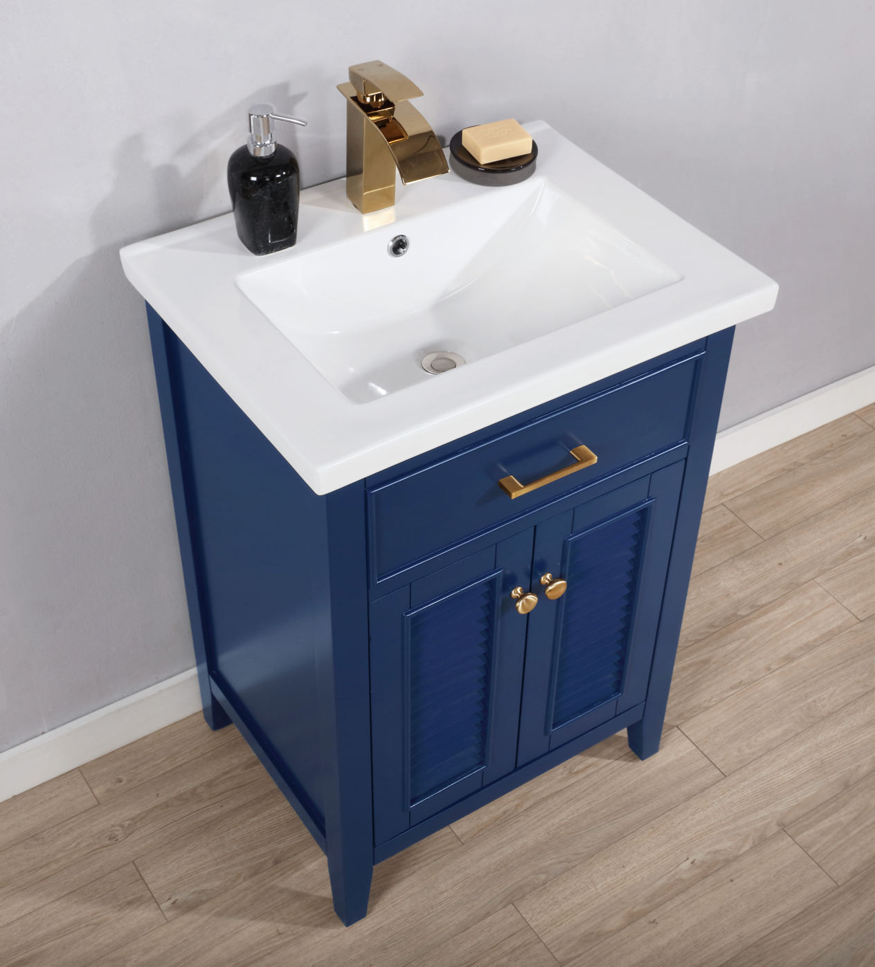 Cameron 24" Single Sink Vanity - Blue