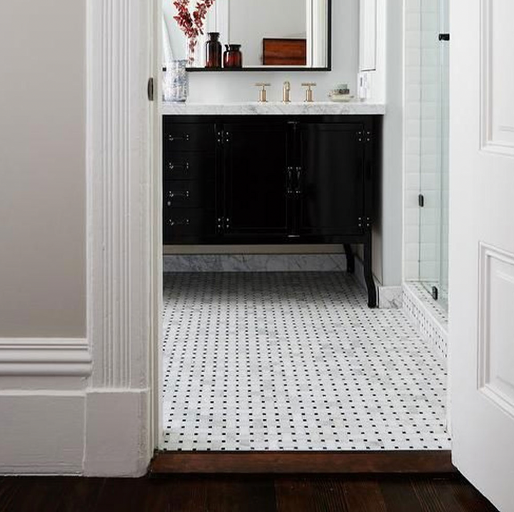 Basketweave 12" x 12" Marble Mosaic Wall Tile