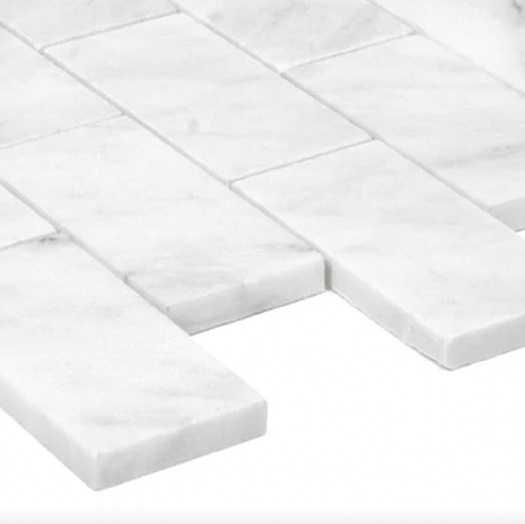 Blanco 12" x 12" Marble Mosaic Wall Tile - Design Element Bath Kitchen - Tile - 